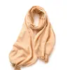 J1004 Nuevo para Otoño e Invierno Color Sólido Imitación Cachemir Paleta de Colores Versátil de Moda Cálido Espesado Bufanda Chal