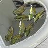 2023 Nuevo Hecho en Casa Epoxi Tridimensional Hoja de Oro Amarillo Verde Mariposa Hoja Muerta Alta Calidad DIY Hecho a Mano Gumei Venta al por Mayor Cristal