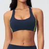 Sujetador de Yoga Amazon de Alta Elasticidad con Sensación de No Llevar Nada, Cuello Halter, A Prueba de Impactos, Top de Yoga de Alta Intensidad, Chaleco de Fitness para Mujer 3588