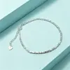 Pulseira de prata fragmentada 999, nicho, simples, joia versátil para homens e mulheres, acessório popular para presente de feriado