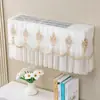Funda para Aire Acondicionado Que No Necesita Quitarse Cuando la Unidad Está Encendida, Funda a Prueba de Polvo para Unidades Domésticas de Pared, Compatible con Gree y Midea, Doble Uso para Dormitorio, Encaje de Cobertura Completa que Bloquea el Viento