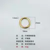 En Stock Anillo de Resorte de Acero Inoxidable Accesorios para Llavero Arte Moderno Pulido a Espejo Colgante de Muñeca para Equipaje Anillo Abierto