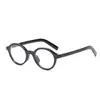 Y6604 Nuevas Gafas Planas Pequeñas con Marco Anti-Luz Azul para Mujer 47 Marco de Gafas Redondo Retro de Gama Alta para Nerd