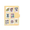 144 Peças de Adesivos de Desenho com Contas de Quebra-Cabeça Pixel Art Materiais de Adesivo DIY para Decoração de Caderno DIY Versão Q