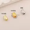 Brincos de fio de cobre em forma de U com retenção de cor na cor cobre banhado a ouro, acessórios para brincos DIY, acessórios de gancho de brinco em forma de 9