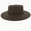 Sombrero Panama de Fieltro de Color Sólido de Invierno Transfronterizo, Sombrero Retro Británico, Sombrero Casual Unisex para Caballero