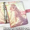 Álbum de Tarjetas de Hojas Sueltas A5 Rosa Cool para Niña Cuaderno Desmontable Álbum de Almacenamiento de Tarjetas Fotográficas de Ídolos Álbum de Colección de Dibujos Animados Dulces