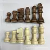 Piezas de ajedrez de madera con tablero de ajedrez de película plástica Wang Gao alrededor de 55 mm tablero de ajedrez 25 cm alrededor de 90 g