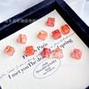 Flor de Resina Roja Dikai Cubo de Azúcar Accesorios DIY Fábrica de Joyería Cristal al por Mayor Pulsera