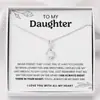 Collar Colgante de Moda Transfronterizo Simple Lujo Ligero Arenques Microincrustado Circonita Regalo del Día de la Madre con Tarjeta