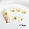 Nueva celebridad de internet antiguo retro renderizado tridimensional pequeña mariposa joyería para uñas DIY aretes decorativos lote de accesorios de resina