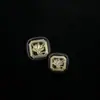 Botones de Doble Material de Resina y Metal Estilo Chanel de Gama Alta, Venta Directa de Fábrica, Botones para Abrigo Esmaltados Galvanizados Cosidos a Mano con Caña