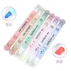 Pluma Marcadora de Doble Punta para Resaltar Colores de Garra de Gato para Estudiantes, Marcador Colorido para Puntos Clave, Bolígrafo Marcador de Alta Calidad para Diario