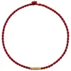 Pulsera de Hilo Rojo Tejida a Mano Simple y Auspiciosa para el Año de Nacimiento, Pulsera de Cuerda Lisa Multicolores de Moda