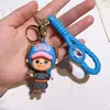 Chaveiro One Piece 8ª Geração Luffy Nami Sanji Zoro Chaveiro Pingente de Figura Dragon Ball para Homens e Mulheres