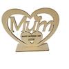 Adornos de artesanías de madera de punto amor letras huecas corte láser madera artesanía regalos de San Valentín