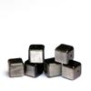 Mingdu Cristal Obsidiana Prateada Natural Quadrado Multifacetado Contas Soltas Obsidiana Acessórios de Contas para DIY com Furo Atacado