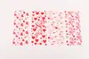 Bolsas de Regalo Nuevas para el Día de San Valentín en Stock con Precintos de Torcido, Bolsas de Celofán OPP con Forma de Corazón de Plástico para Dulces de Boca Plana