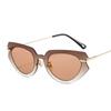 Nuevo Set de Color Metálico Gafas de Sol Modernas para Hombre y Mujer Tendencia Transfronteriza D Hogar Pasarela Gafas de Sol Personalizadas 2215