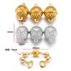 Acessórios para joias DIY fivela magnética redonda pulseira colar fivela de conexão fivela magnética elo de corrente de cauda W370