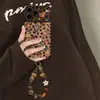 Funda de teléfono de dibujos animados con estampado de leopardo para Apple 17pm, iPhone 18, linda 16, gamuza 14, pulsera 15, ventana grande