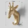 Ganchos Adhesivos Creativos Estilo Americano Sin Taladro, Ganchos Decorativos, Ganchos Creativos con Cabeza de Animal Montados en la Pared, Cabeza de Ciervo, Venta al por Mayor