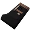 Calça Casual Masculina Calça Esportiva Stretch Cintura Elástica Solta Calça de Moletom Calça para Homens de Meia-Idade e Jovens Versátil Perna Reta Calça Longa