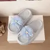 Pantuflas Antideslizantes, Pantuflas Frescas para Usar al Aire Libre, Pantuflas de Plataforma Florales Dulces de Verano para Mujer, Pantuflas Gruesas para el Hogar