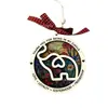 Novedad transfronteriza mejor regalo de inauguración de casa adornos colgantes de madera decoración del hogar decoraciones rojas para árbol de Navidad regalo