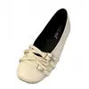 Zapatos Mary Jane Estilo Ballet Francés para Mujer con Lazo y Correa Única, de Suela Plana, Elegantes Zapatos de Abuela con Suelas Suaves