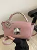 Bolso Hermoso, Fresco y Elegante, Bolso Cuadrado Pequeño de Estilo Coreano Simple para el Trabajo, Bolso Cruzado de Hombro Casual de Aspecto Caro