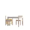 Juego de Mesa y Sillas Infantiles de Madera Maciza, Juego de Escritorio y Silla Sencillo para Estudiar, Escritorio Individual, Escritorio Infantil para Escribir, Escritorio de Madera para Computadora