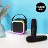 Microfone Caixa de Som Bluetooth Karaokê com Microfone para Cantar em Casa Conjunto K12 Caixa de Som Bluetooth Sem Fio Karaokê Universal
