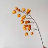 Linternas Artificiales Frutas Flores de Tela de Seda, Flores Falsas con Forma de Flores Secas, Decoraciones Serie Color Otoño, Decoración de Boda de Lujo Ligero