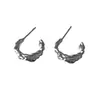 Pendientes de Textura Líquida Irregular 2023 Nuevo Estilo Aretes de Presión Diseño de Nicho Sentido de Alta Gama Ins Distintivos Pendientes Versátiles