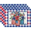 Celebración del 250º Aniversario del Día de la Independencia Americana Mantel Individual Decoración Mesa de Cocina Impresión Directamente del Fabricante