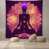 Tapiz de fondo de yoga de estilo étnico, tapiz colgante de moda, tapiz decorativo de pared para habitación, tapiz decorativo de yoga para personalizar