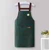 Delantales Personalizados para One Piece, Cocina del Hogar, de Aspecto Elegante, Overoles Impermeables y a Prueba de Aceite, Ropa de Trabajo, Delantales Resistentes a las Manchas para las Tareas del Hogar