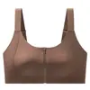 Ropa interior tipo bralette sin costuras con cierre frontal para mujer, chaleco deportivo a prueba de impactos, minimiza bustos grandes, disimula los senos laterales, sujetador fino