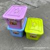 Organizador Transparente de Plástico Multifuncional de Almacenamiento Colorido Caja de Almacenamiento para Hogar y Coche Maleta con Ruedas