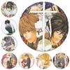 Death Note Series Desenho animado Bidimensional Emblema de folha de flandres Espelho Chaveiro Acessórios Pingente Periférico