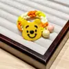 Corda de cabelo trançada arco-íris infantil faixa de cabelo cabelo fofo boneca de desenho animado elástico acessórios de cabelo diy capa de couro mulheres atacado