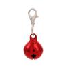 Coleira Colorida para Gato e Cachorro com Pingente de Sino 14mm Fecho Lagosta Bolsa de Acessórios Chaveiro Ornamento de Sino de Cobre
