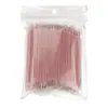 Venta al por mayor de fábrica Varilla de Cristal para uña broca de uña palo pluma de flor palo de uña de cristal 100/bolsa empujador de cutícula de doble cabeza