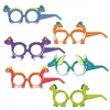 Gafas Máscara de Cumpleaños Temática de Dinosaurios Transfronterizas Set de Gafas Máscara Festiva de Dinosaurio para Niño