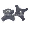 38mm-M8M6 Plástico Pentagonal Furo Passante Porca Flor de Ameixa Manípulo de Plástico Apertado à Mão M6 Porca com Furo Passante Plástico PP