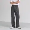 Pantalones de Vestir Blancos para Hombre Estilo Americano con un Toque de Lujo, Pierna Recta Holgada, Largo Hasta el Suelo, Versátiles para Uso Casual, Modernos