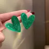 Pendientes de Gran Amor Populares en Internet de Temperamento Coreano 2021 Nueva Moda Diseño Personalizado Pendientes de Botón Coloridos Pendientes de Color Caramelo
