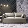 Sofá para Apartamentos Pequeños, Estilo Nórdico Crema, Tela Técnica, Piel Resistente a Arañazos de Gato, de Dos o Tres Plazas, Sofá de Muelles para Sala de Estar, Popular en Línea