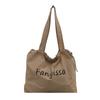 Bolsa de Grande Capacidade para Mulheres, Leve e Versátil 2025 Nova Bolsa de Ombro Casual de Lona para Compras, Bolsa Tote para Roupas de Trabalho para Aula